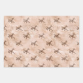 Vintages Flugzeug und Zeitungspapier Geschenkpapier Set (Vorderseite 2)