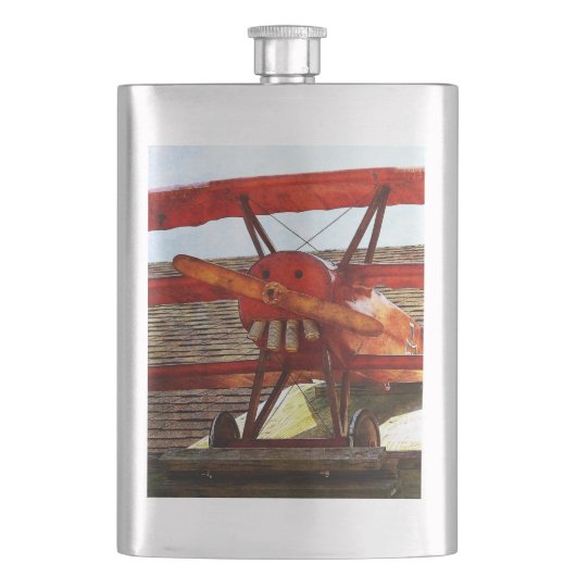 Vintages Flugzeug von Shirley Taylor Flachmann (Vorderseite)