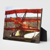 Vintages Flugzeug von Shirley Taylor Fotoplatte (Seite)