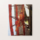 Vintages Flugzeug von Shirley Taylor Puzzle (Vertikal)