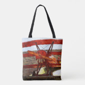 Vintages Flugzeug von Shirley Taylor Tasche (Rückseite)