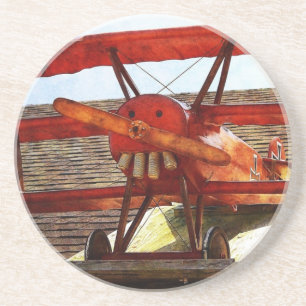 Vintages Flugzeug von Shirley Taylor Untersetzer