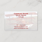 Vintages Flugzeug von Shirley Taylor Visitenkarte (Rückseite)