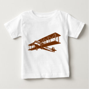 Vintages Flugzeug - Walnut Baby T-shirt