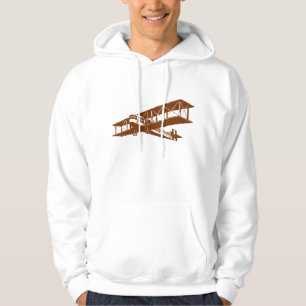 Vintages Flugzeug - Walnut Hoodie