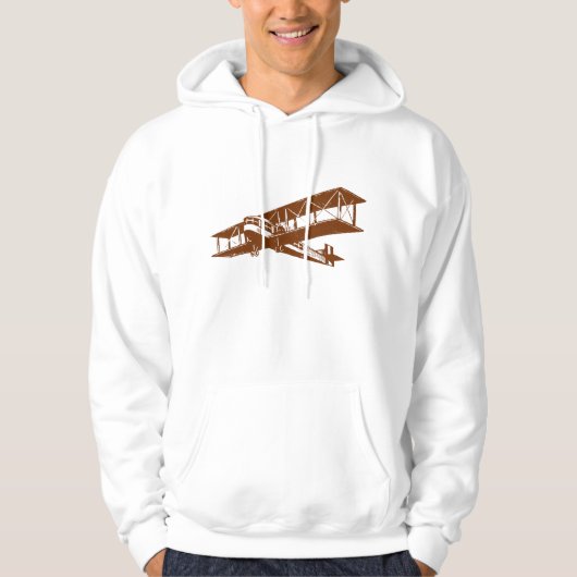 Vintages Flugzeug - Walnut Hoodie (Vorderseite)