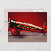 Vintages Flugzeugmodell Postkarte (Vorne/Hinten)