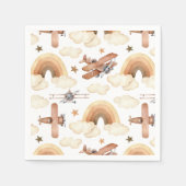 Vintages Flugzeugmuster Serviette (Vorderseite)