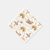 Vintages Flugzeugmuster Serviette (Ecke)