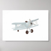 Vintages Flugzeugplakat Poster (Vorne)