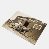 Vintages Flussufer füttern Fußmatte (Schrägansicht)