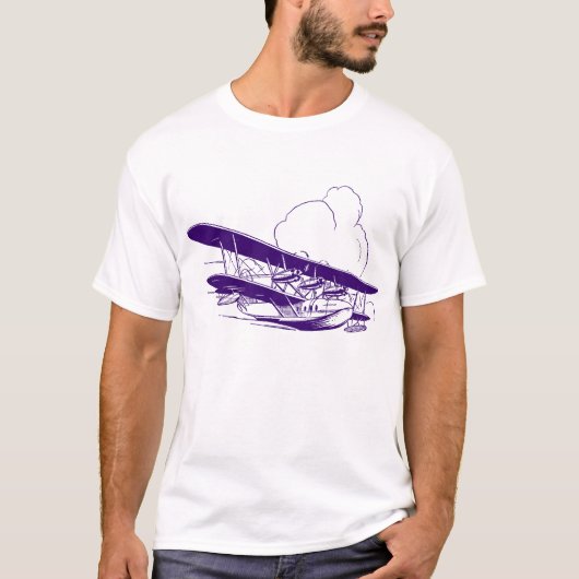 Vintages Flying Boat T-Shirt (Vorderseite)