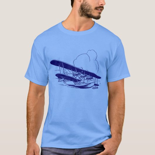Vintages Flying Boat T-Shirt (Vorderseite)