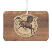 Vintages Flying Moose Aviation-Zeichen Autolufterfrischer (Rückseite)