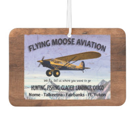 Vintages Flying Moose Aviation-Zeichen Autolufterfrischer