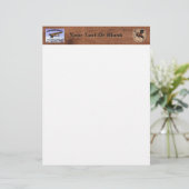 Vintages Flying Moose Aviation-Zeichen Briefbogen (Stehend Vorderseite)