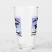 Vintages Flying Moose Aviation-Zeichen Glas (Rechts)