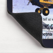 Vintages Flying Moose Aviation-Zeichen Mousepad (Ecke)