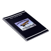 Vintages Flying Moose Aviation-Zeichen Notizblock (Rechte Seite)