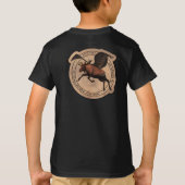 Vintages Flying Moose Aviation-Zeichen T-Shirt (Rückseite)