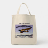 Vintages Flying Moose Aviation-Zeichen Tragetasche (Rückseite)