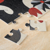 Vintages Folkloredesign Puzzle (Seite)