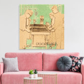 VINTAGES FOOSBALL FUZBOLL FOTO ART TABLE FOOTBALL LEINWANDDRUCK (Insitu (Wohnzimmer))
