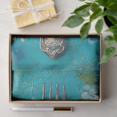 Vintages Fork- und Hydrangea-Design Seidenpapier (Geschenk)