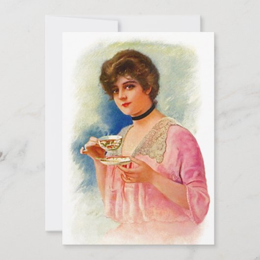 Vintages formales Tee EINLADUNG Brautparty M&D (Vorderseite)