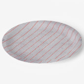 Vintages Formatregelungsmuster Pappteller (Schrägansicht)