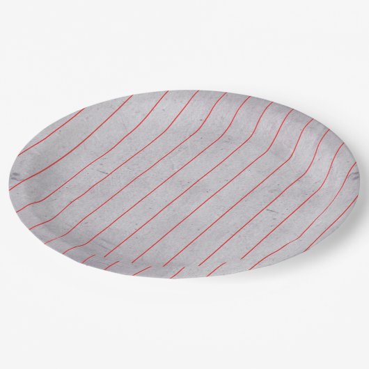 Vintages Formatregelungsmuster Pappteller (Schrägansicht)