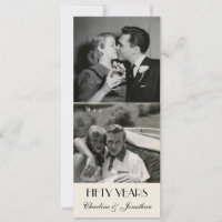 Vintages Foto 50 Jahre Elegante Typografie