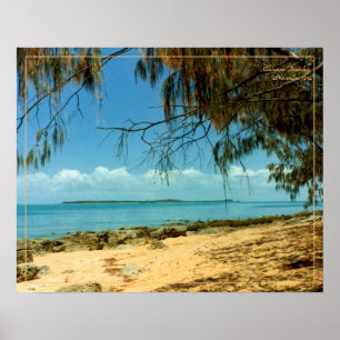 Vintages Foto am Meer Poster