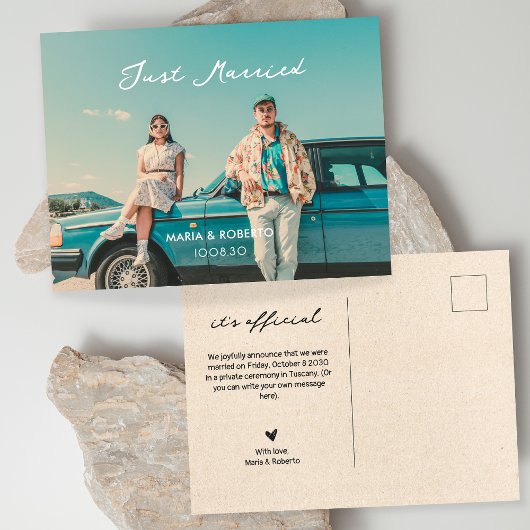 Vintages Foto Ankündigungspostkarte