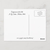 Vintages Foto aus dem zivilen Krieg Postkarte (Rückseite)