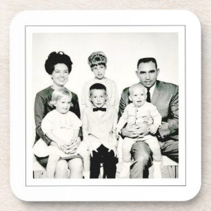 Vintages Foto aus der Familie Zeitloses Halten Getränkeuntersetzer