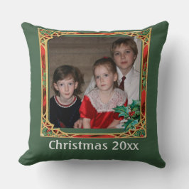 Vintages Foto aus Hartglas Kissen