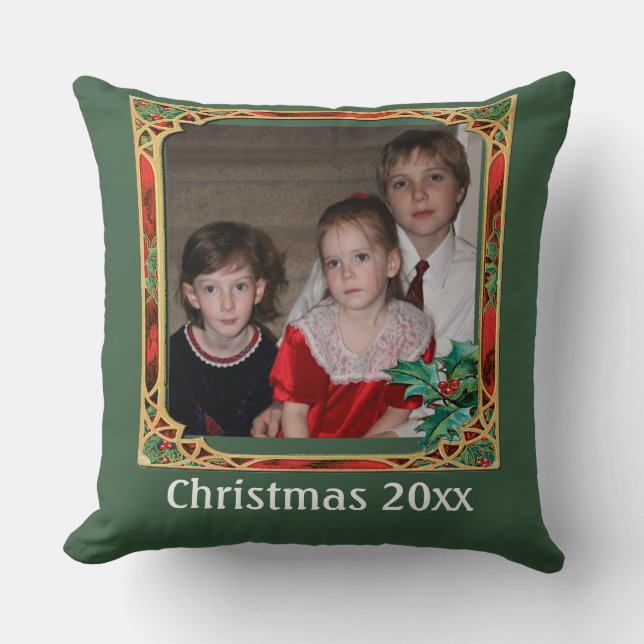 Vintages Foto aus Hartglas Kissen (Vorderseite)