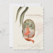 Vintages Foto Beerdigung Beileid Danke Karte (Vorderseite)