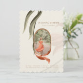 Vintages Foto Beerdigung Beileid Danke Karte (Stehend Vorderseite)