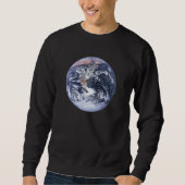 Vintages Foto Blue Marble Earth Sweatshirt (Vorderseite)