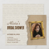 Vintages Foto Brautparty Einladung (Vorne/Hinten)