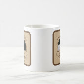 Vintages Foto Brown & Beige Kaffeetasse (Mittel)