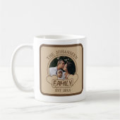 Vintages Foto Brown & Beige Kaffeetasse (Links)