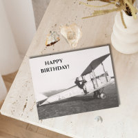 Vintages Foto, Coole Luftfahrt Geburtstag