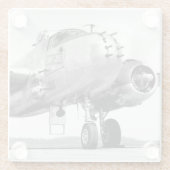 Vintages Foto, Coole Luftfahrt Glasuntersetzer (Rückseite)