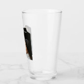 Vintages Foto Couple individuelles Geschenkbier Glas (Links)