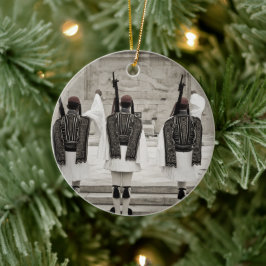 Vintages Foto der Ehrenwache, Athen, Griechenland Keramik Ornament