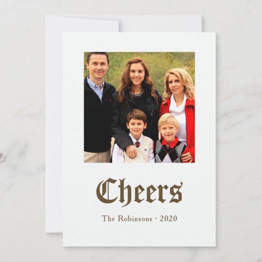 Vintages Foto der Goldenen Weihnachtsgeschichte Feiertagskarte (Vorderseite)