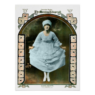 Vintages Foto der Zeitung "Full Page" von Gladys H Poster